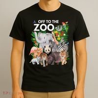 Zoo Animals Safari Party A Day At The Zoo Safari Zoo Animal T-Shirt thumb 3