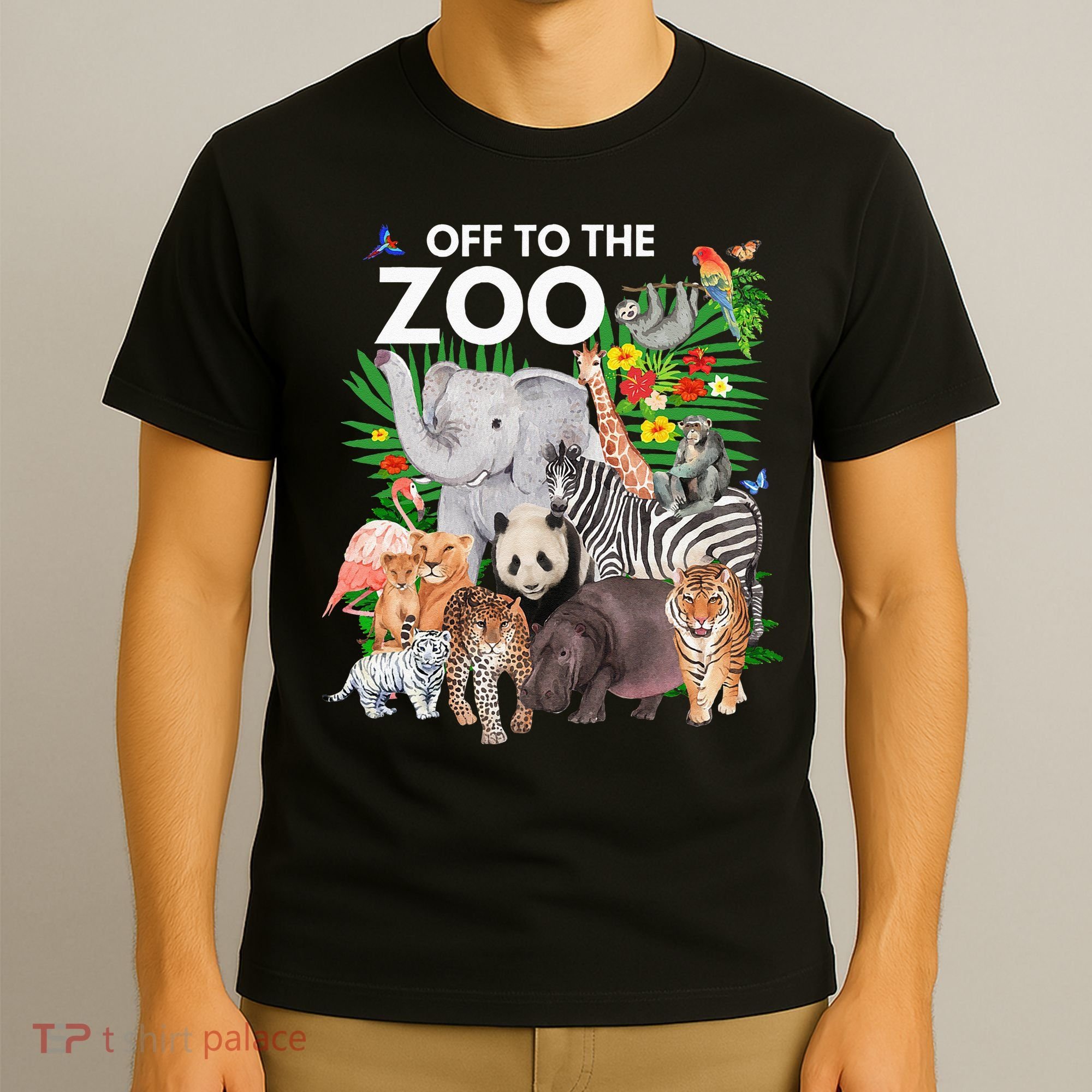 Zoo Animals Safari Party A Day At The Zoo Safari Zoo Animal T-Shirt