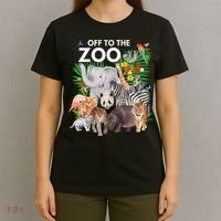 Zoo Animals Safari Party A Day At The Zoo Safari Zoo Animal T-Shirt thumb 4