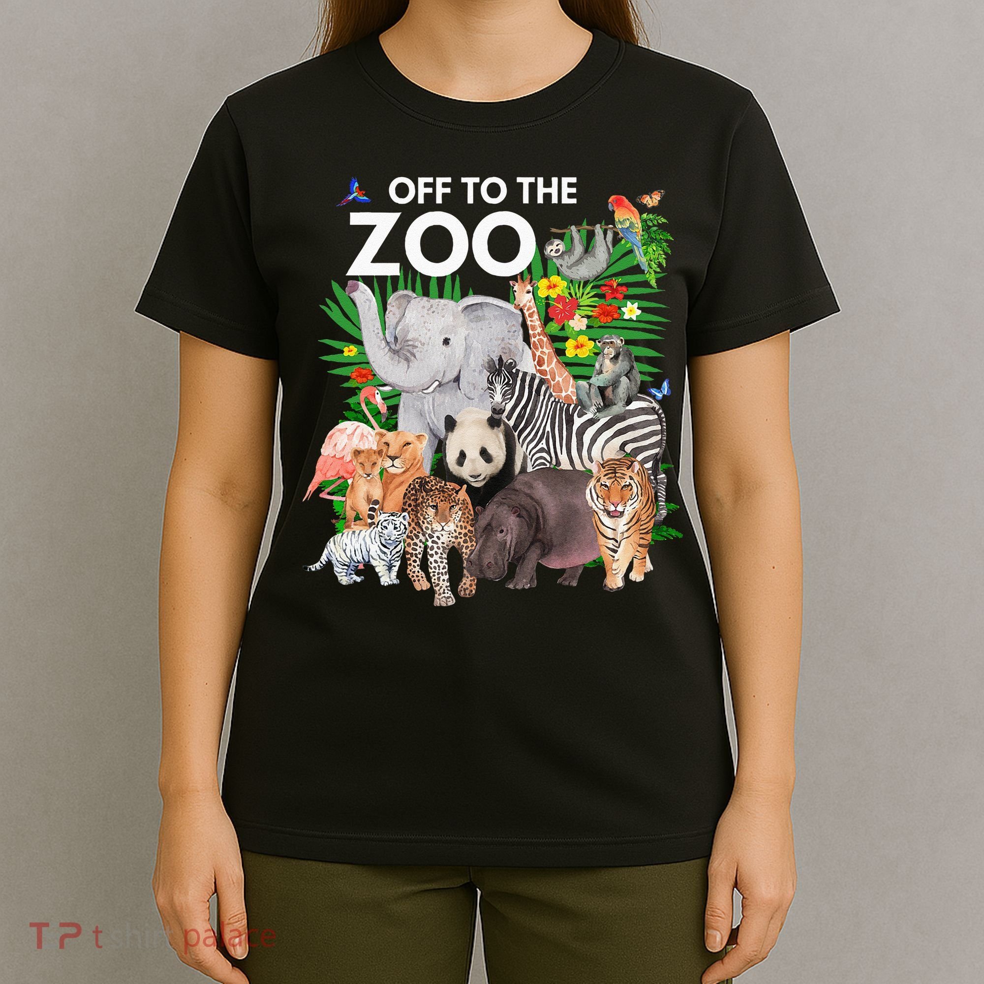 Zoo Animals Safari Party A Day At The Zoo Safari Zoo Animal T-Shirt