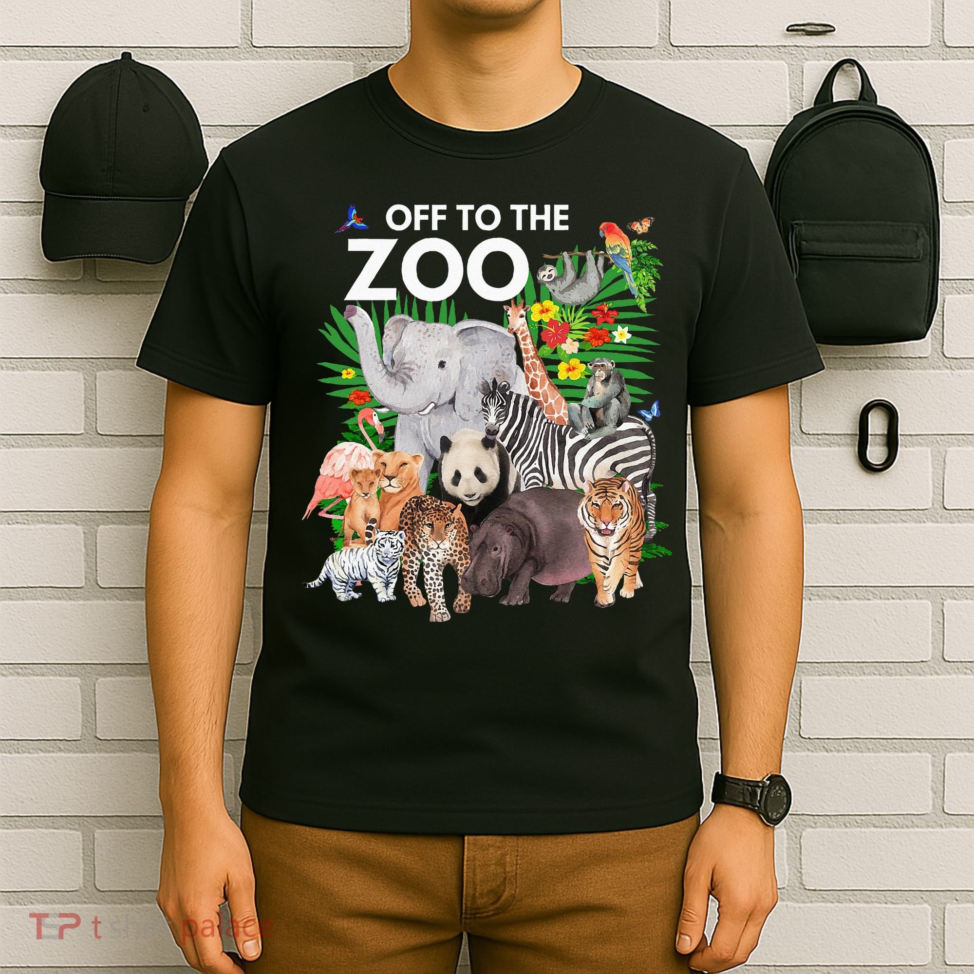 Zoo Animals Safari Party A Day At The Zoo Safari Zoo Animal T-Shirt
