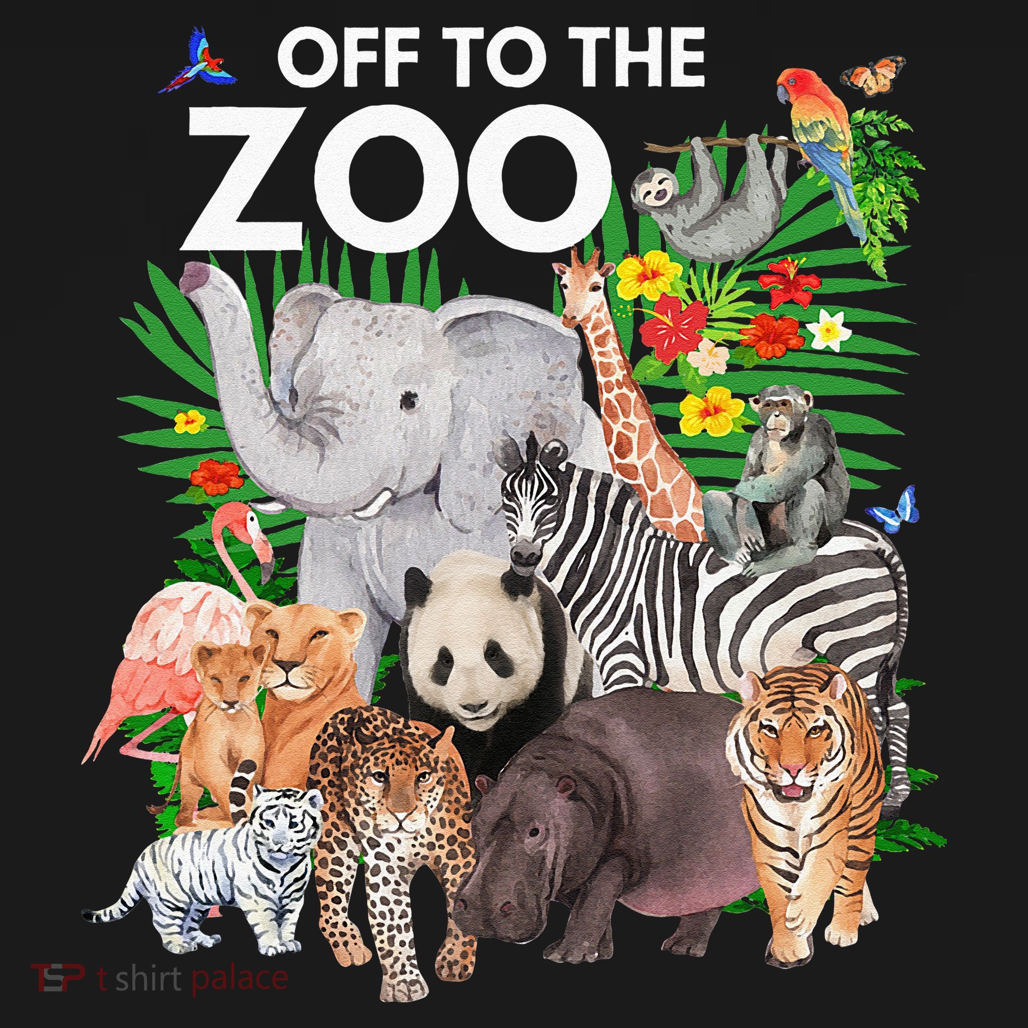 Zoo Animals Safari Party A Day At The Zoo Safari Zoo Animal T-Shirt