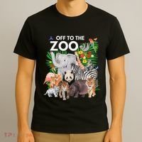 Zoo Animals Safari Party A Day At The Zoo Safari Zoo Animal T-Shirt thumb 3