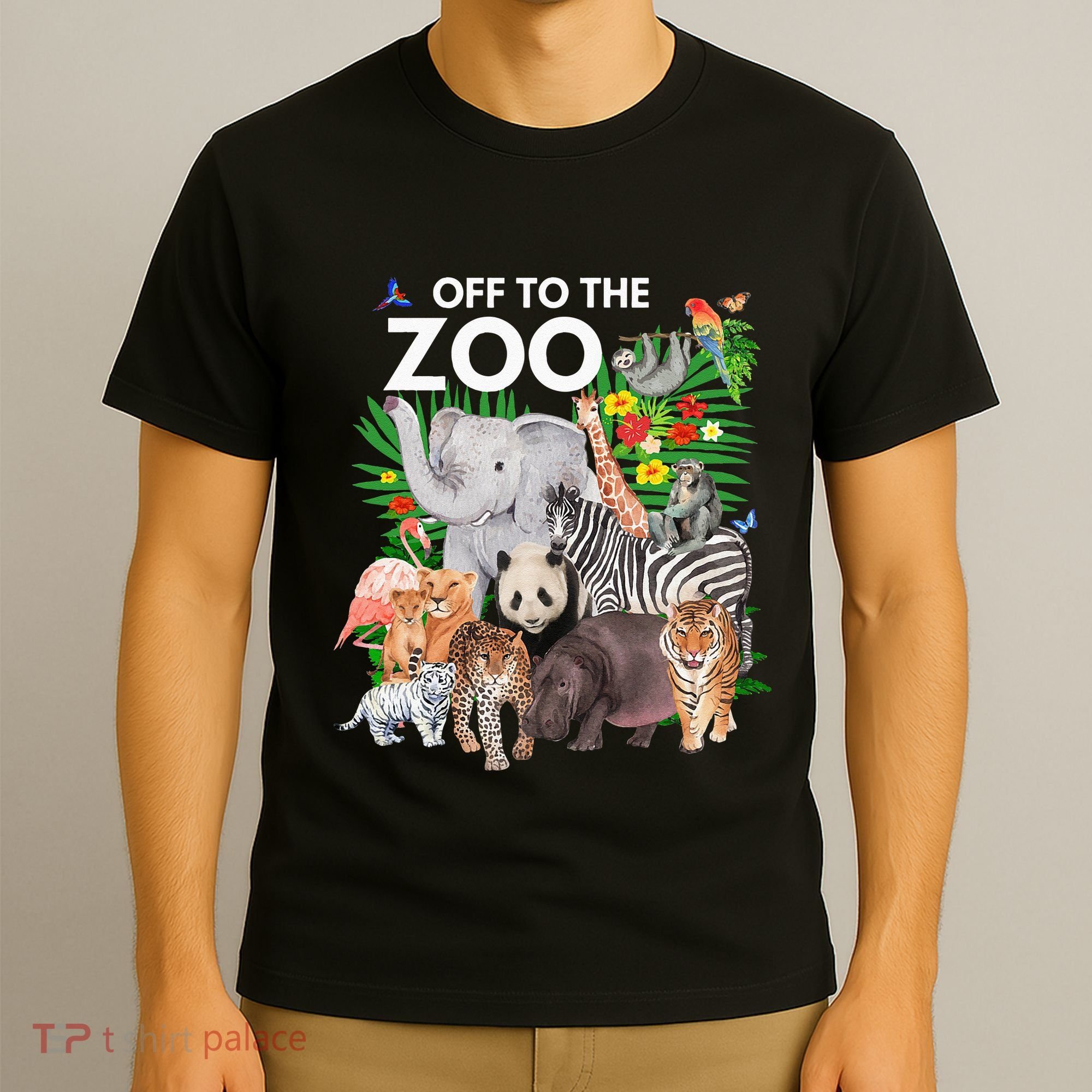 Zoo Animals Safari Party A Day At The Zoo Safari Zoo Animal T-Shirt