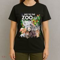 Zoo Animals Safari Party A Day At The Zoo Safari Zoo Animal T-Shirt thumb 4