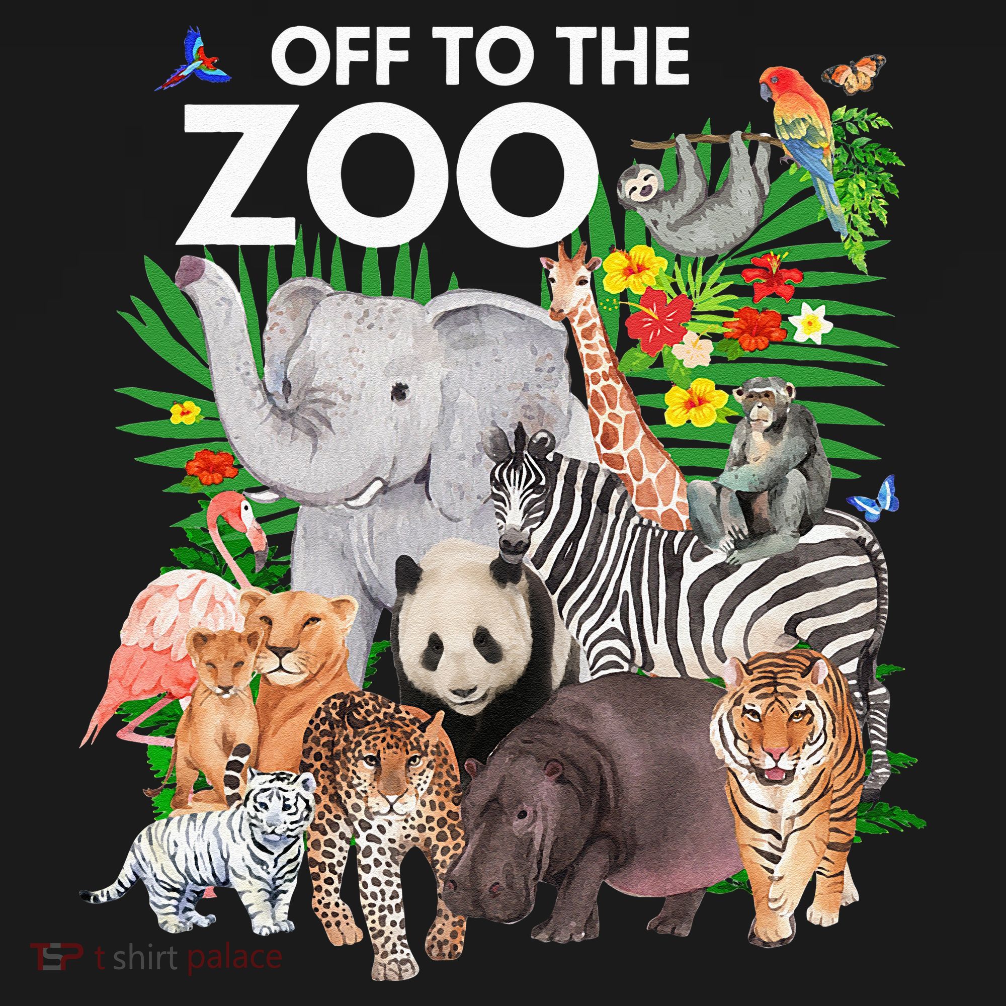 Zoo Animals Safari Party A Day At The Zoo Safari Zoo Animal T-Shirt