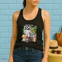 Zoo Animals Safari Party A Day At The Zoo Safari Zoo Animal Women's Tank Top thumb 2