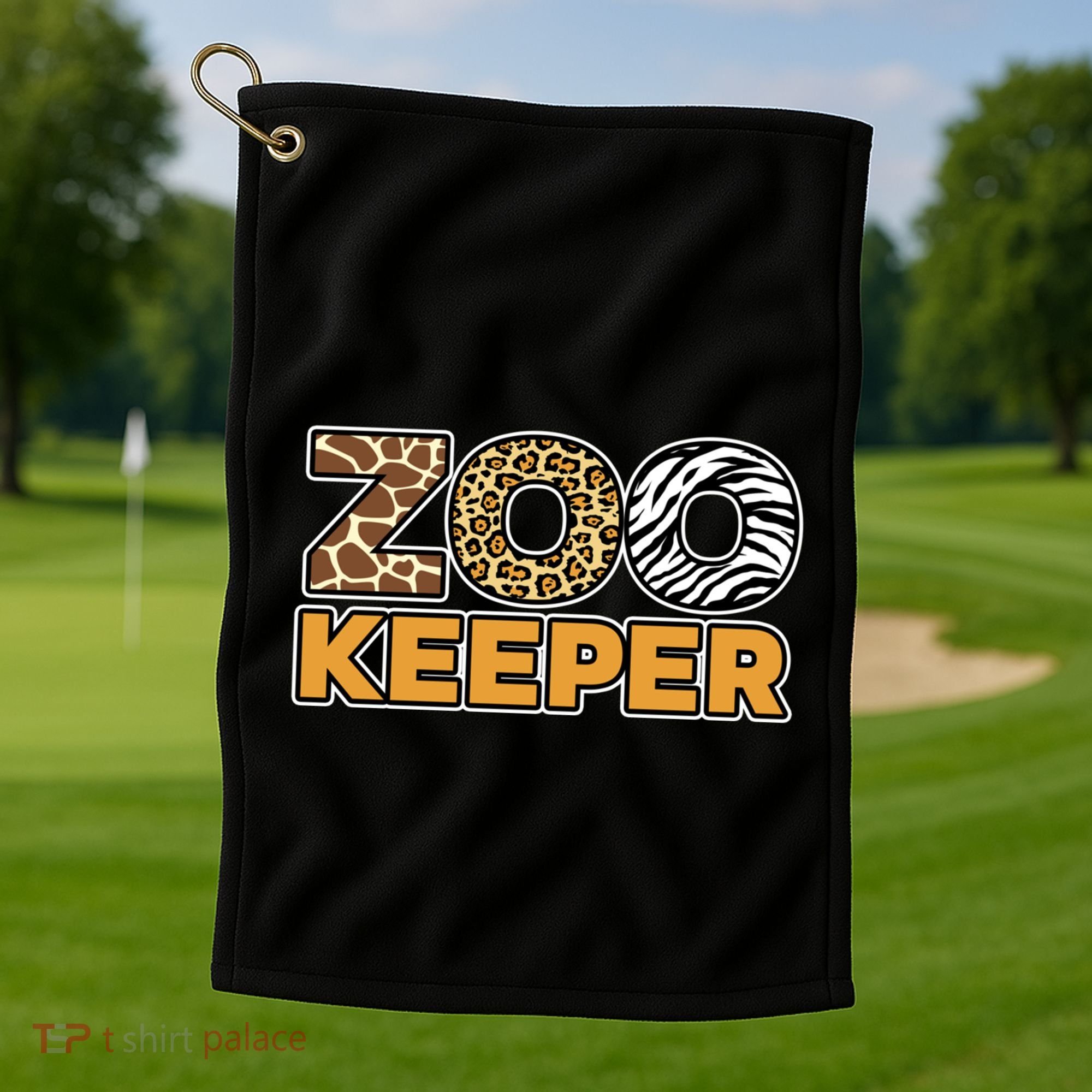 Zookeeper African Savanna Gift Golf Towel