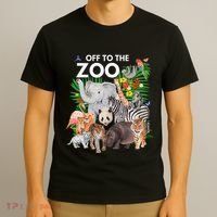 Zoo Animals Safari Party A Day At The Zoo Safari Zoo Animal T-Shirt thumb 3