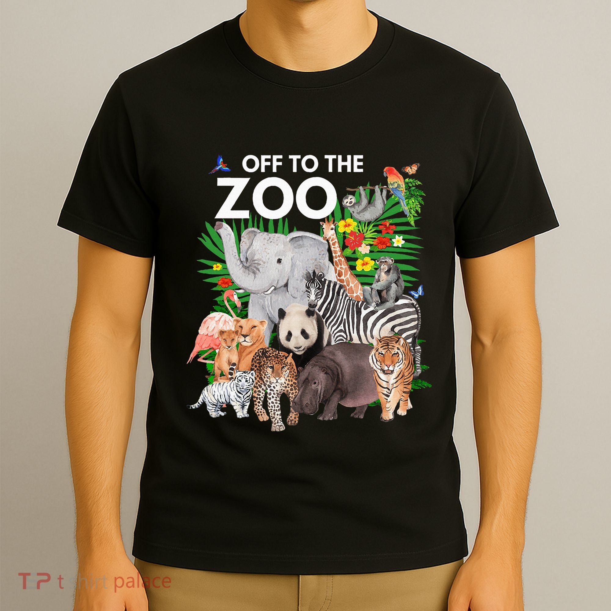 Zoo Animals Safari Party A Day At The Zoo Safari Zoo Animal T-Shirt