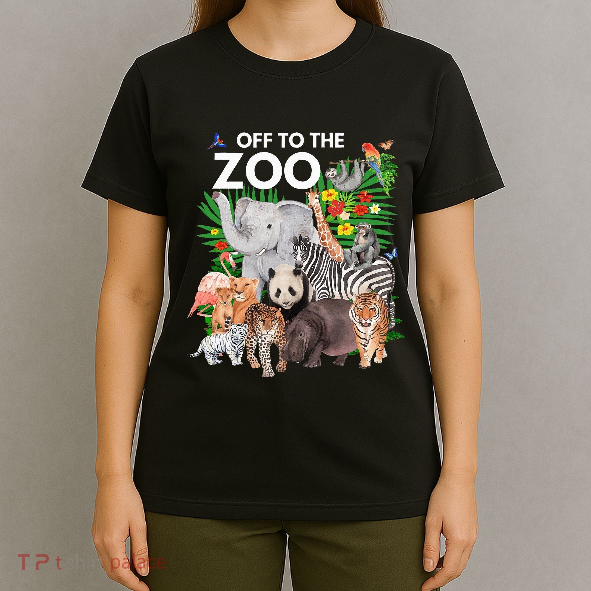 Zoo Animals Safari Party A Day At The Zoo Safari Zoo Animal T-Shirt
