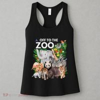 Zoo Animals Safari Party A Day At The Zoo Safari Zoo Animal Women's Tank Top thumb 3