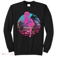 Zoo Animal Tropic Summer Sunrise Gift Flamingo Sweatshirt thumb 0