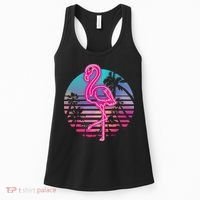 Zoo Animal Tropic Summer Sunrise Gift Flamingo Women's Tank Top thumb 0