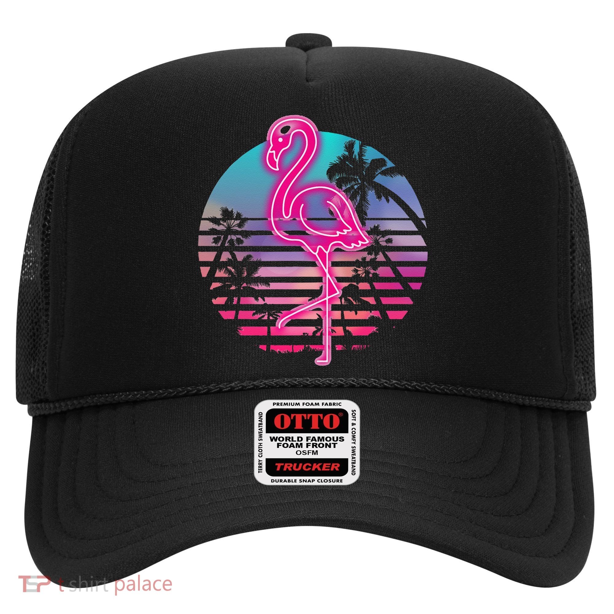 Zoo Animal Tropic Summer Sunrise Gift Flamingo Hat