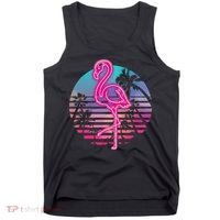 Zoo Animal Tropic Summer Sunrise Gift Flamingo Tank Top thumb 0