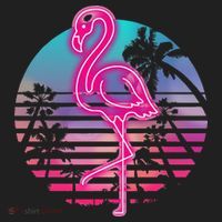 Zoo Animal Tropic Summer Sunrise Gift Flamingo Golf Towel thumb 3