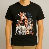 Zoo Animals Wildlife Birthday Party Animal Safari Jungle T-Shirt thumb 3