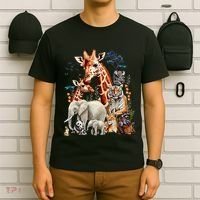 Zoo Animals Wildlife Birthday Party Animal Safari Jungle T-Shirt thumb 6