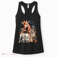 Zoo Animals Wildlife Birthday Party Animal Safari Jungle Women's Tank Top thumb 0