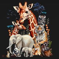 Zoo Animals Wildlife Birthday Party Animal Safari Jungle Women's Tank Top thumb 5