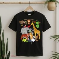 Zoo Animals Wildlife Birthday Party Zoo Day 26 Animals T-Shirt thumb 2