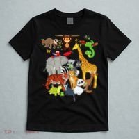 Zoo Animals Wildlife Birthday Party Zoo Day 26 Animals T-Shirt thumb 5