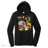 Zoo Animals Wildlife Birthday Party Zoo Day 26 Animals Women's Hoodie thumb 0