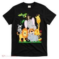 Zoo Animals Wildlife Birthday Party A Day At The Zoo T-Shirt thumb 0