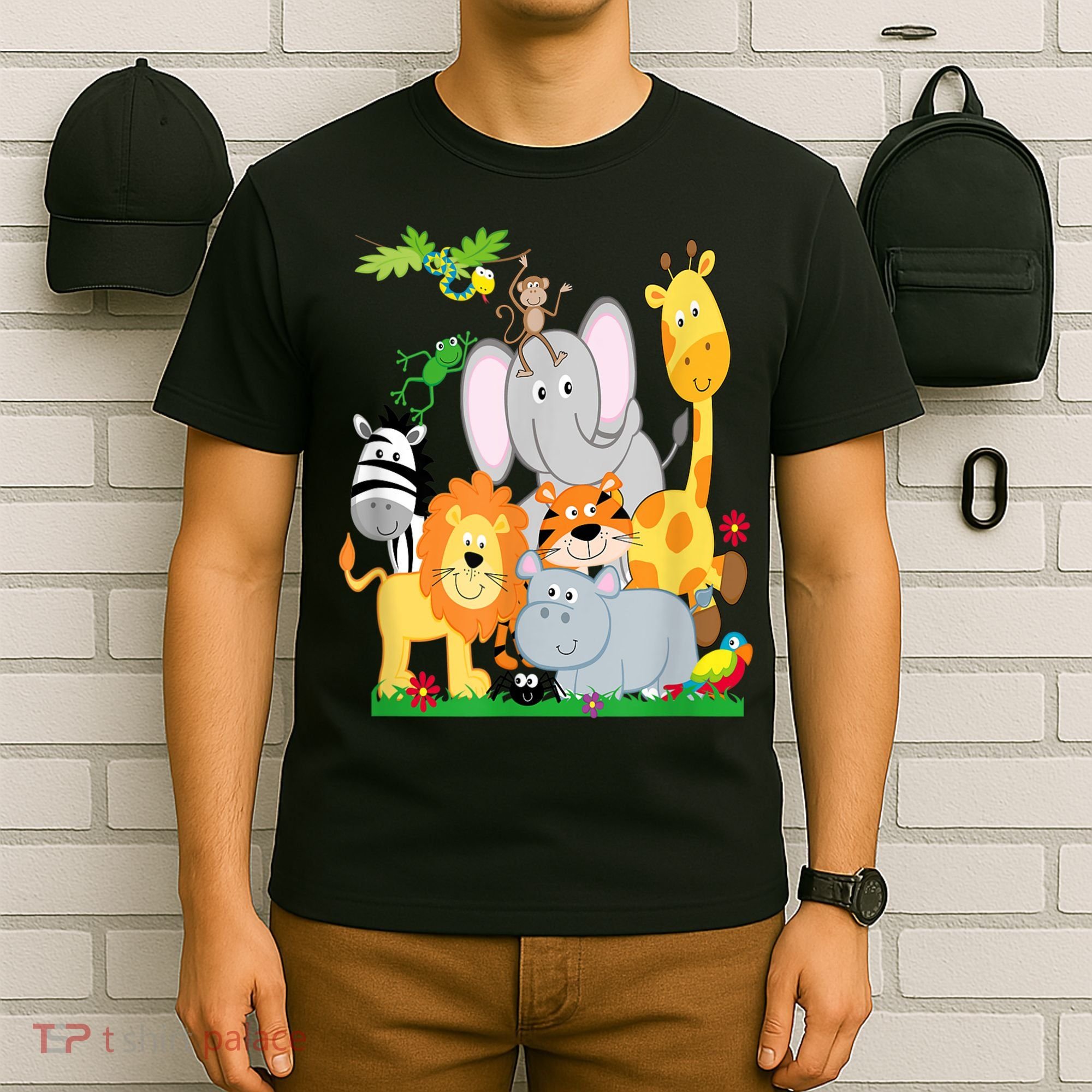Zoo Animals Wildlife Birthday Party A Day At The Zoo T-Shirt