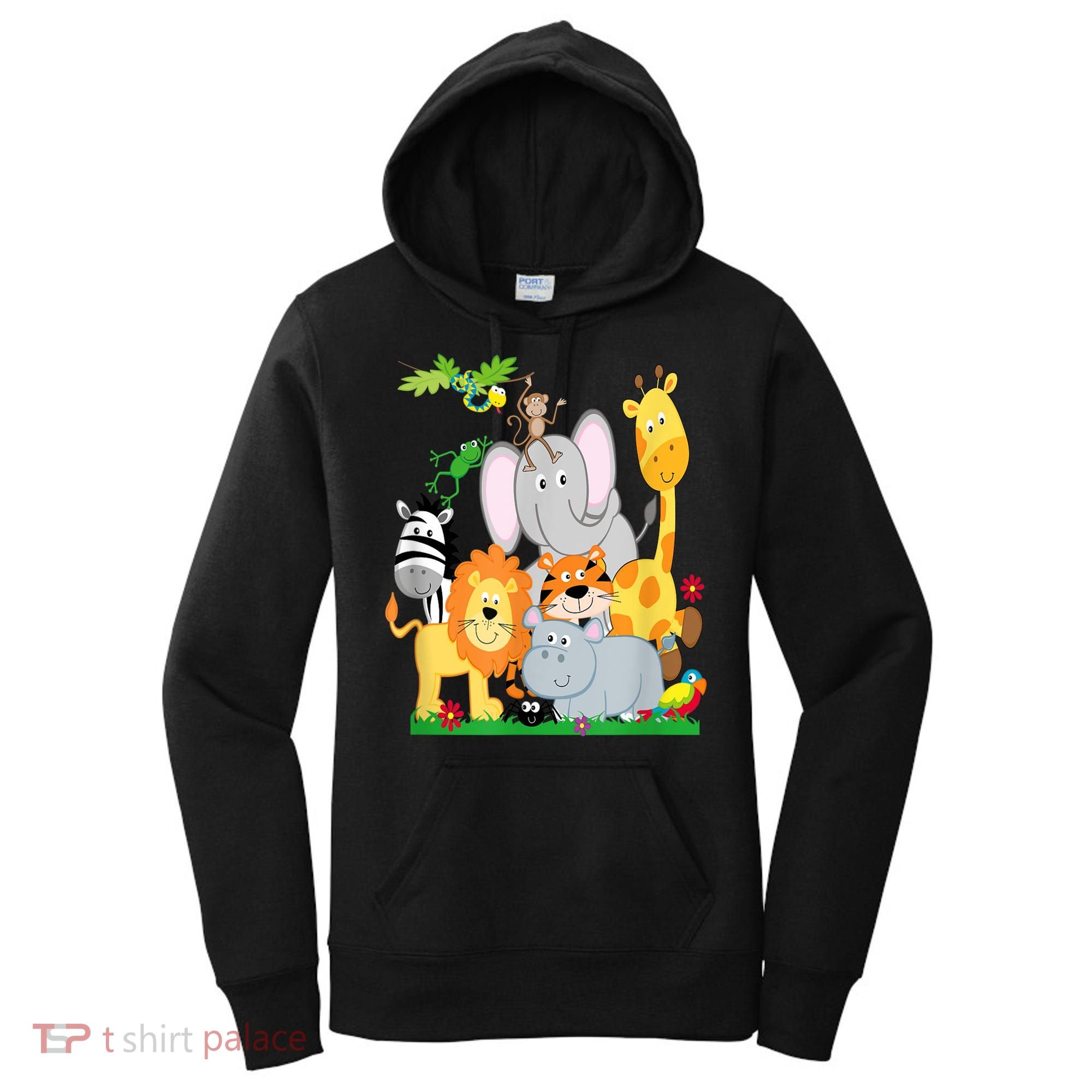 Zoo Animals Wildlife Birthday Party A Day At The Zoo Women's Hoodie