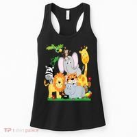 Zoo Animals Wildlife Birthday Party A Day At The Zoo Women's Tank Top thumb 0