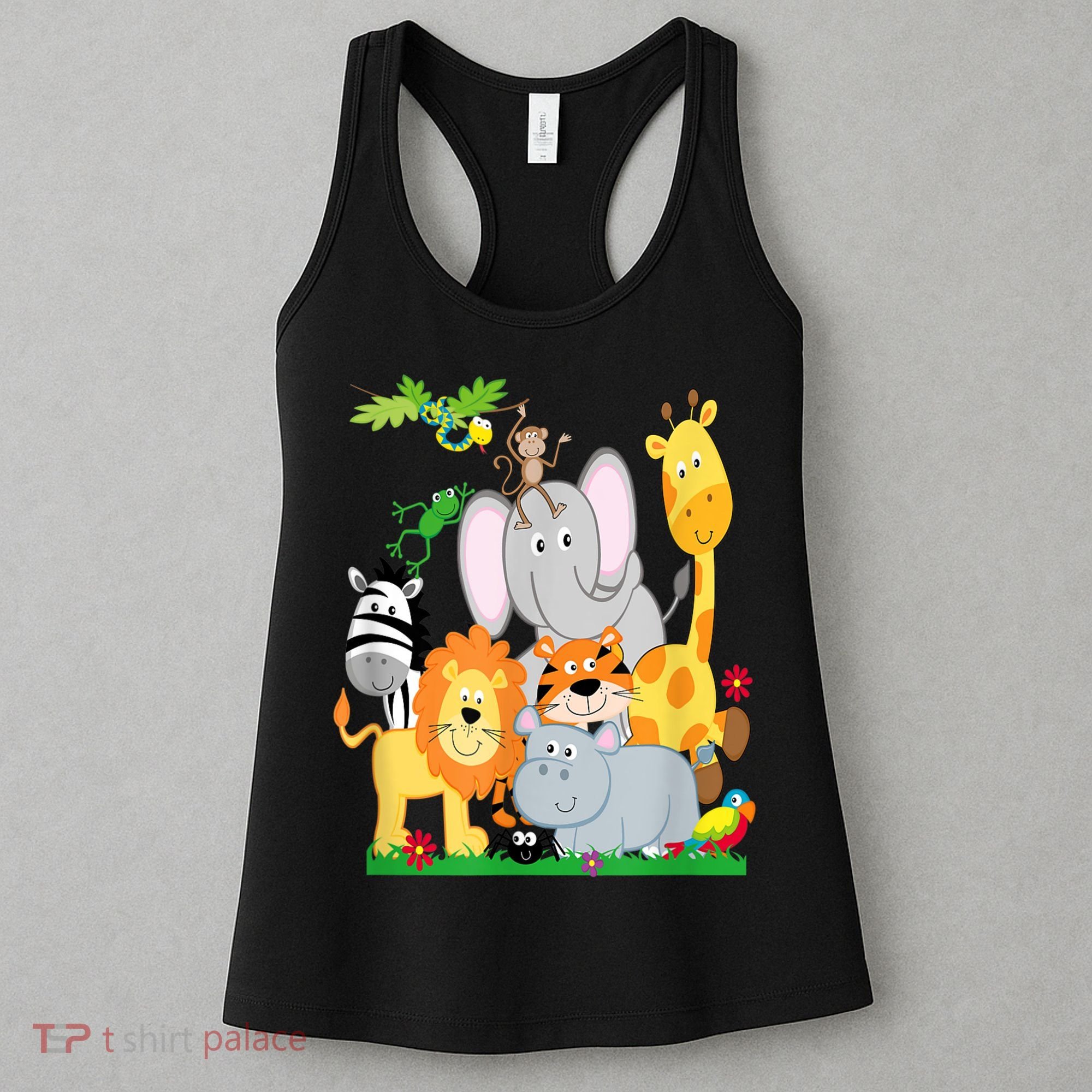 Zoo Animals Wildlife Birthday Party A Day At The Zoo Women's Tank Top