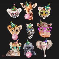 Zoo Animals Wildlife Birthday Party Zoo Day Animals Sweatshirt thumb 3