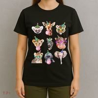 Zoo Animals Wildlife Birthday Party Zoo Day Animals T-Shirt thumb 4