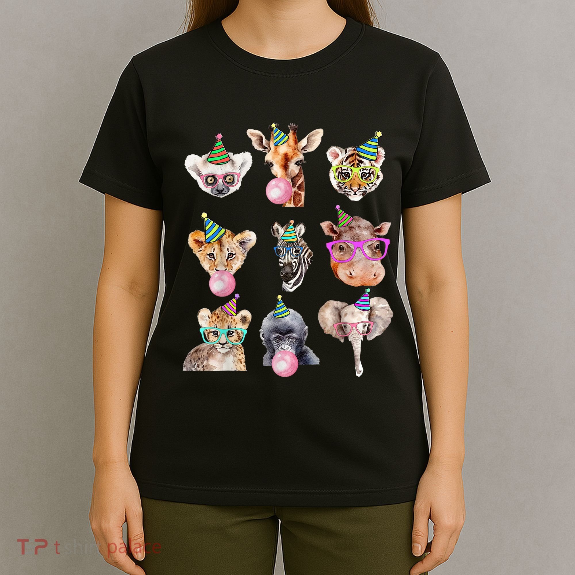 Zoo Animals Wildlife Birthday Party Zoo Day Animals T-Shirt