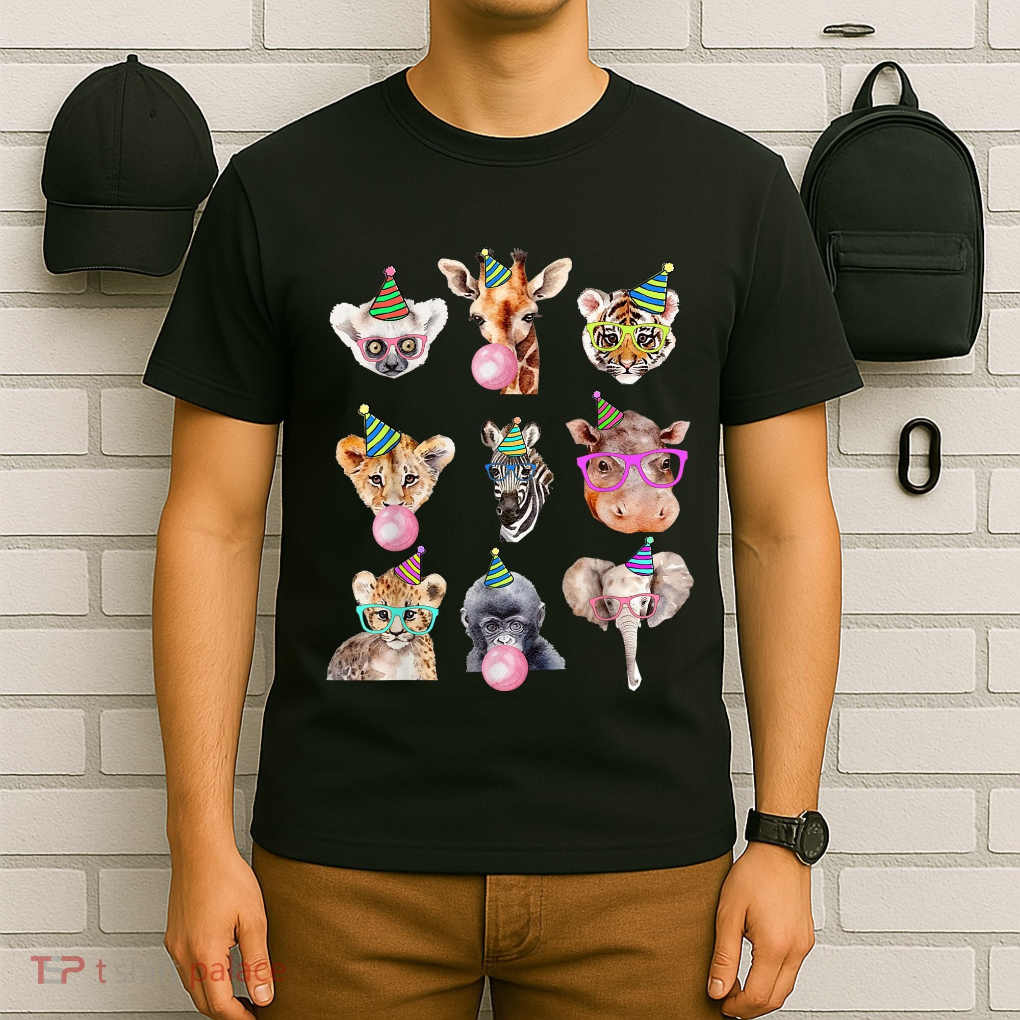 Zoo Animals Wildlife Birthday Party Zoo Day Animals T-Shirt