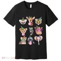 Zoo Animals Wildlife Birthday Party Zoo Day Animals Premium T-Shirt thumb 0