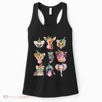 Zoo Animals Wildlife Birthday Party Zoo Day Animals Women's Tank Top thumb 0