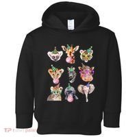 Zoo Animals Wildlife Birthday Party Zoo Day Animals Toddler Hoodie thumb 0