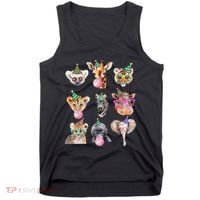 Zoo Animals Wildlife Birthday Party Zoo Day Animals Tank Top thumb 0