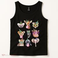 Zoo Animals Wildlife Birthday Party Zoo Day Animals Tank Top thumb 2