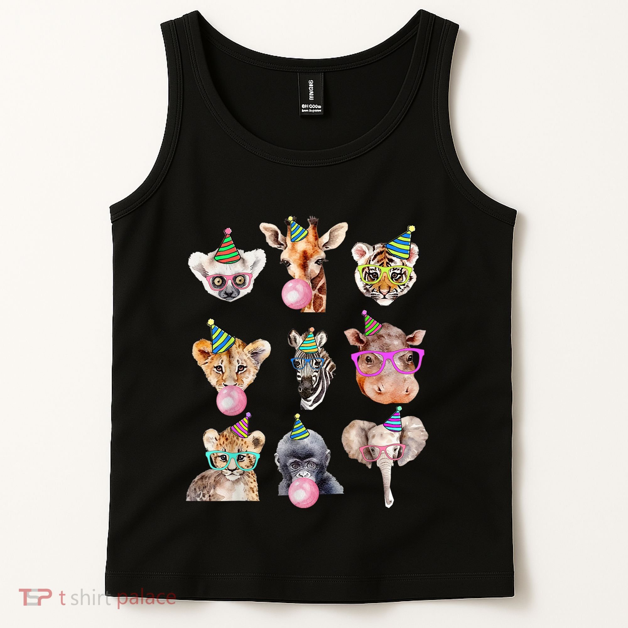 Zoo Animals Wildlife Birthday Party Zoo Day Animals Tank Top