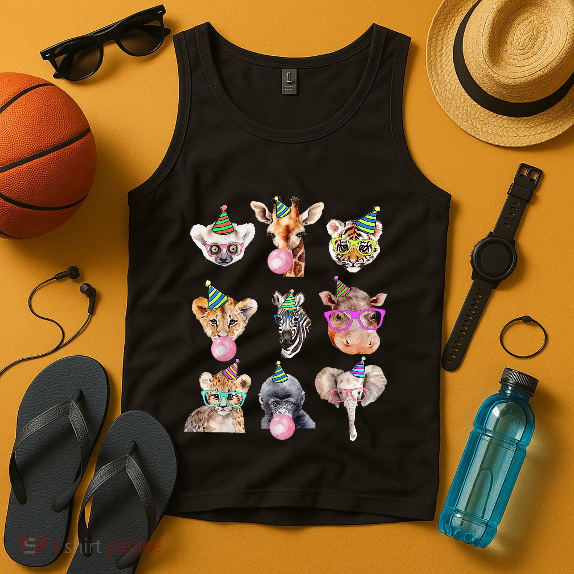 Zoo Animals Wildlife Birthday Party Zoo Day Animals Tank Top