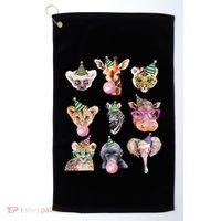 Zoo Animals Wildlife Birthday Party Zoo Day Animals Golf Towel thumb 0