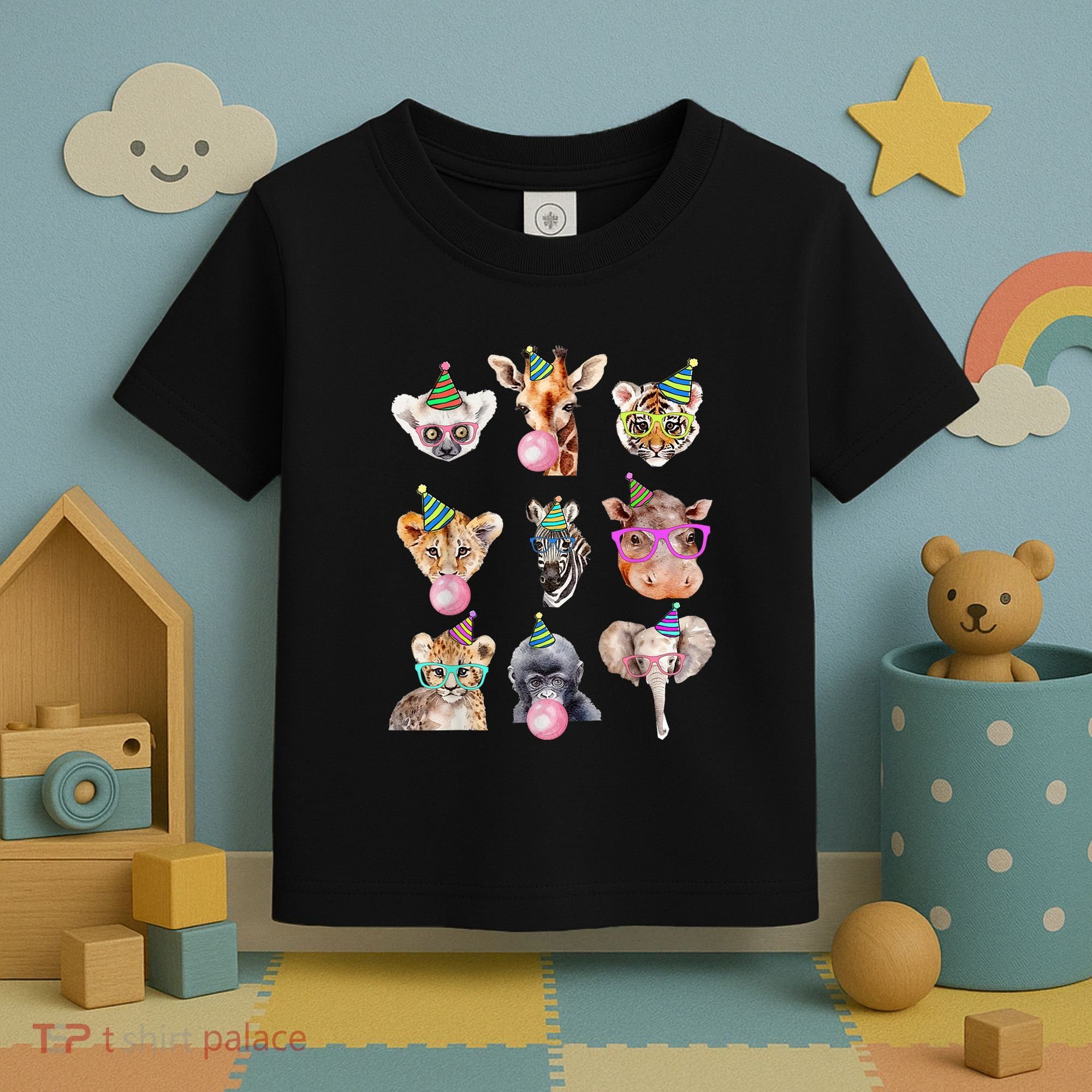 Zoo Animals Wildlife Birthday Party Zoo Day Animals Toddler T-Shirt