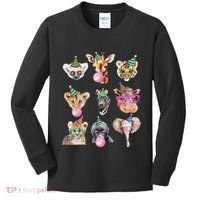 Zoo Animals Wildlife Birthday Party Zoo Day Animals Kids Long Sleeve Shirt thumb 0