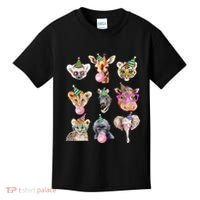 Zoo Animals Wildlife Birthday Party Zoo Day Animals Kids T-Shirt thumb 0