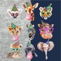 Zoo Animals Wildlife Birthday Party Zoo Day Animals Kids Colorblock Raglan Jersey thumb 2