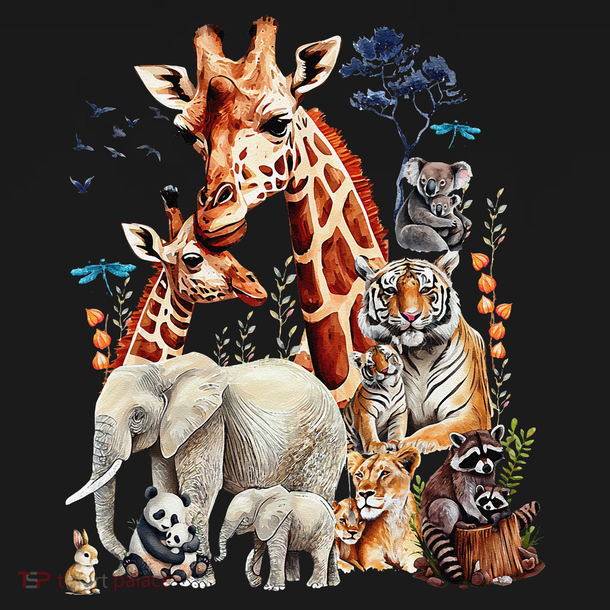 Zoo Animals Wildlife Birthday Party Animal Safari Jungle Women's Tank Top